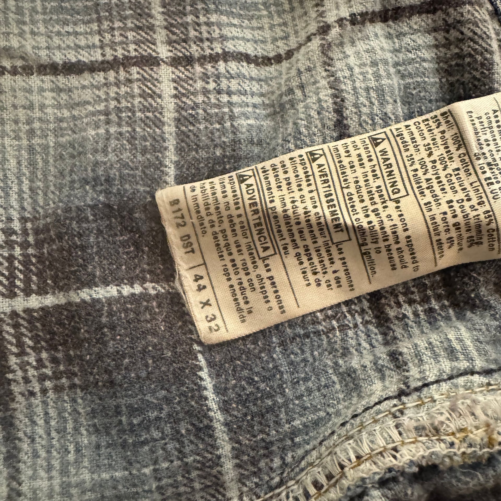 Vintage Carhartt Blanket Lined Jeans- Blue Denim 44x32 3