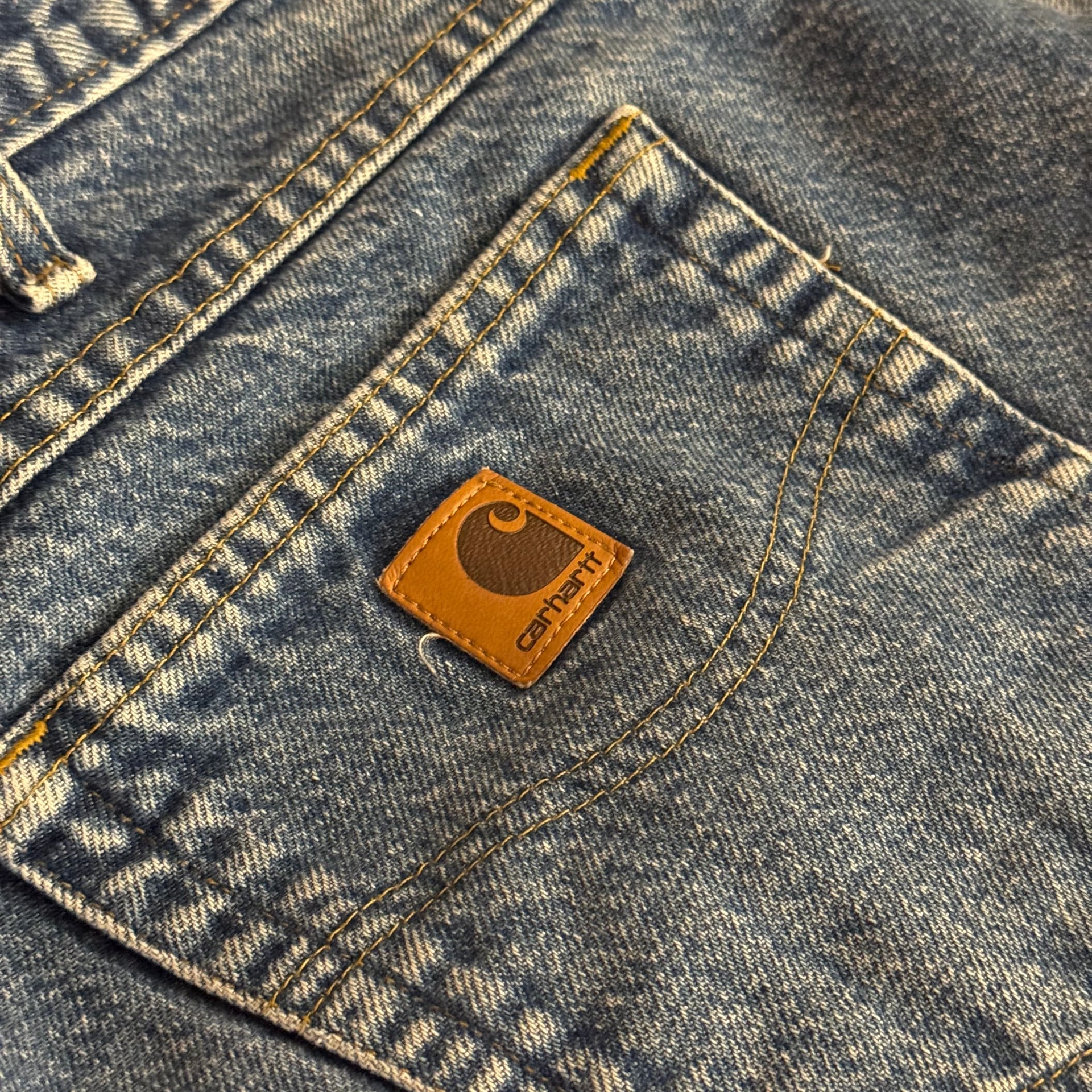 Vintage Carhartt Blanket Lined Jeans- Blue Denim 44x32 4