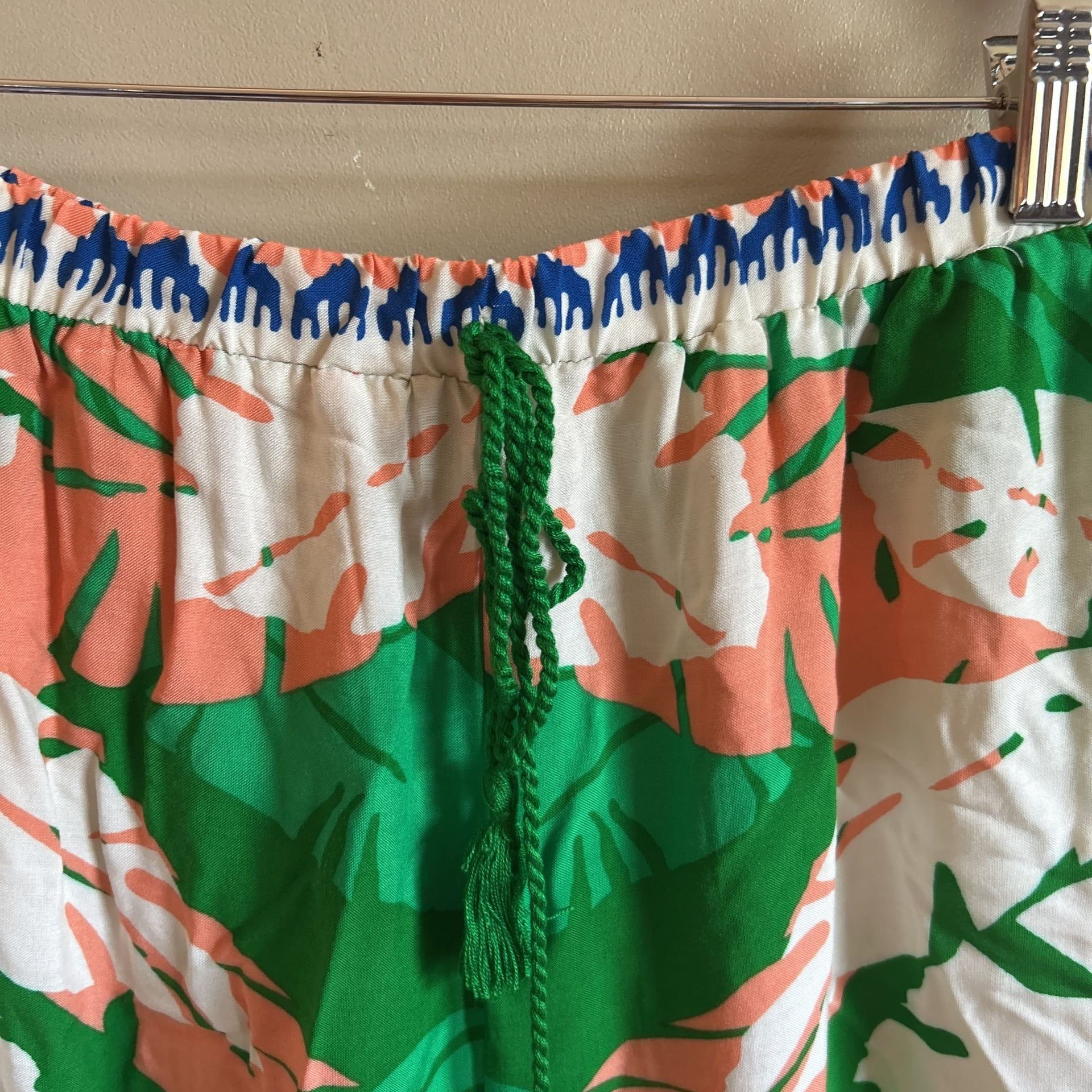 Flying Tomato Tropical Leaf Print Wide Leg Palazzo Pants 3