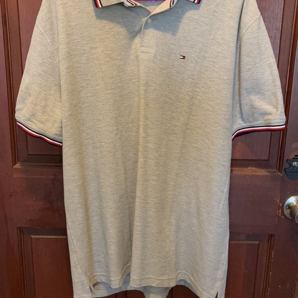 Tommy Hilfiger Gray Regular Fit Wicking Polo