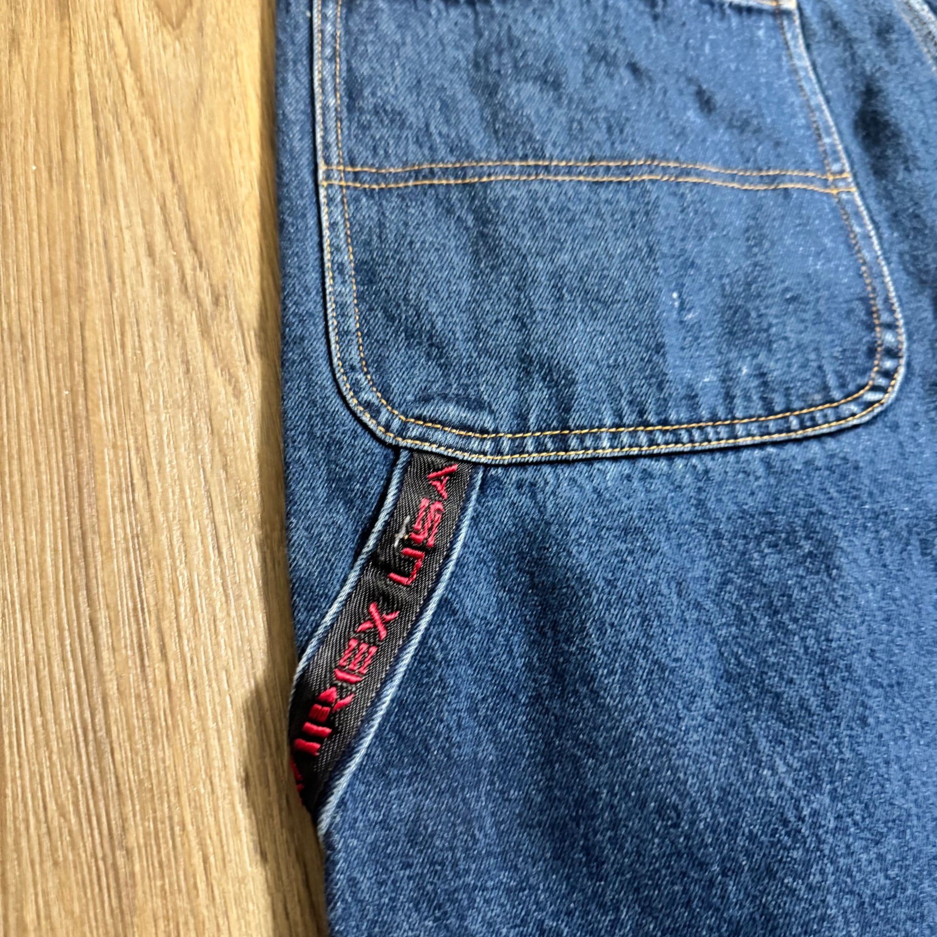 Avirex jeans 38” 90s carpenter jeans embroidered 3