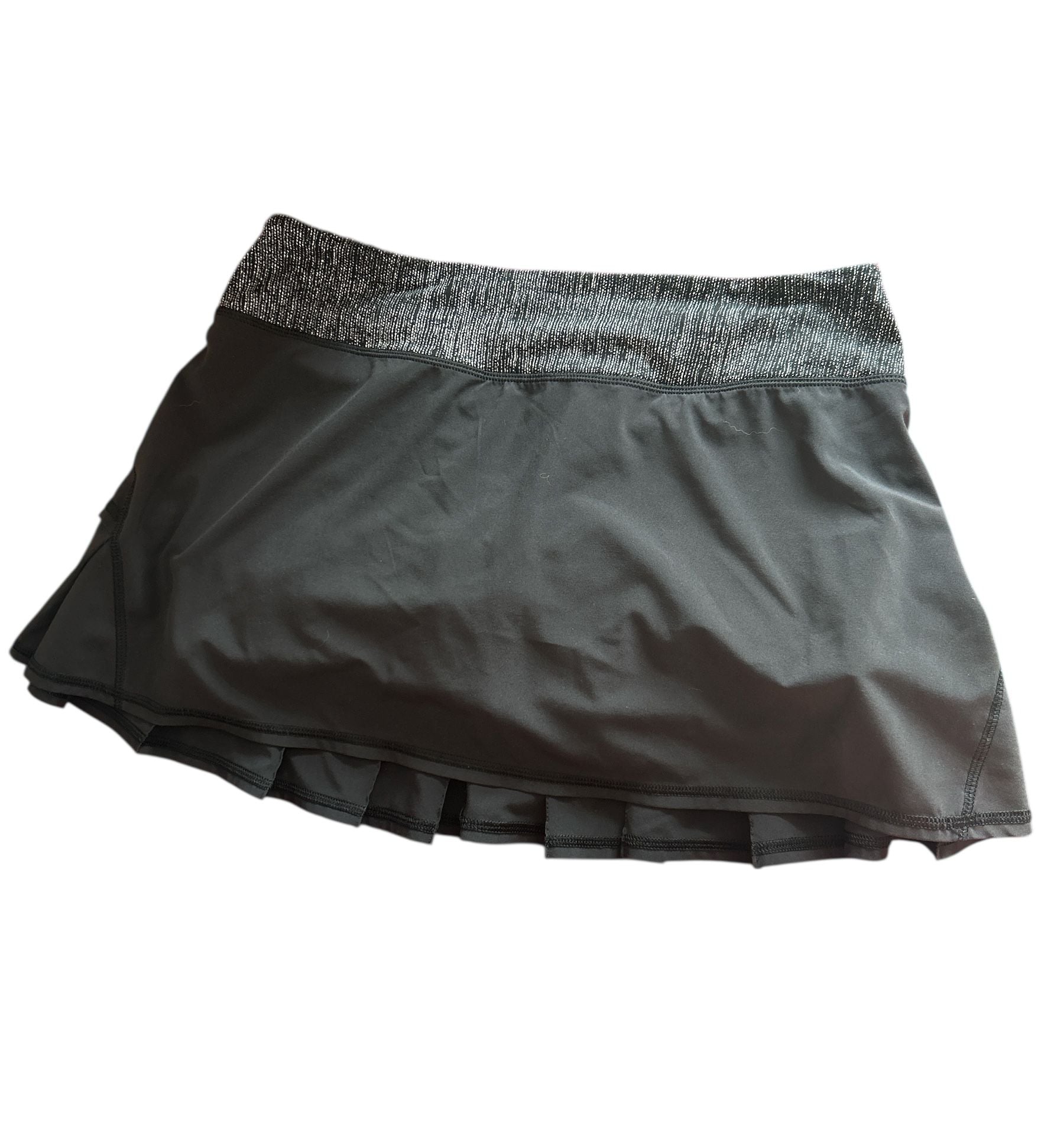 LuluLemon Black Pleated Athletica Skirt Skort size 6 2