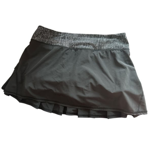 LuluLemon Black Pleated Athletica Skirt Skort size 6
