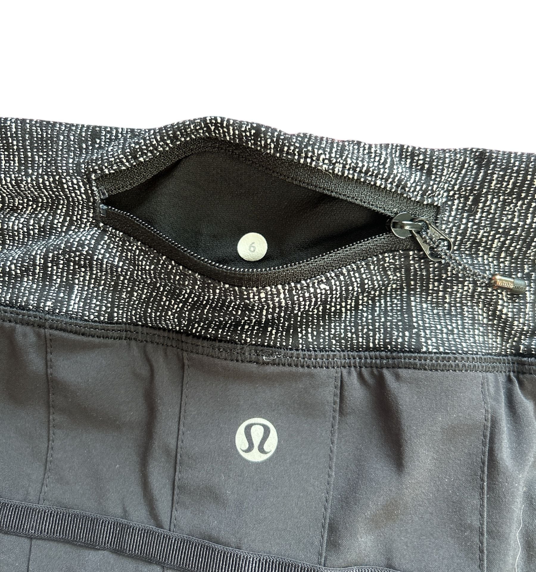 LuluLemon Black Pleated Athletica Skirt Skort size 6 5
