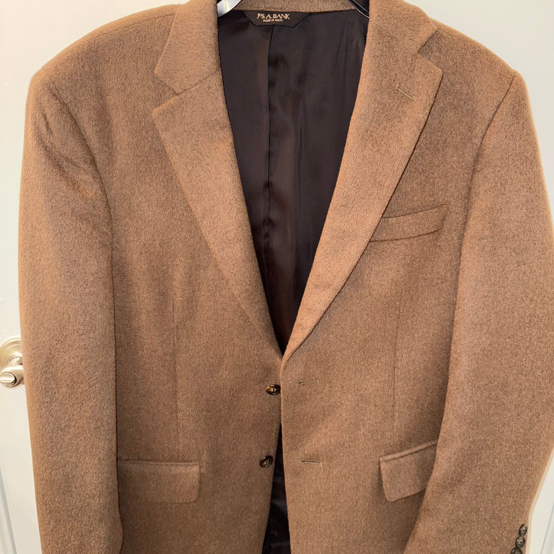Jos. A. Bank Men's Camel Hair Sport Coat 43R 3