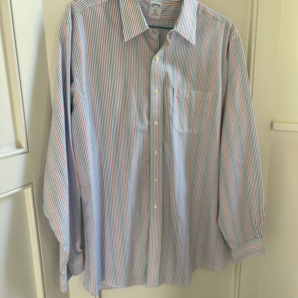 Brooks Brothers Multistripe Long Sleeve Button Down Shirt