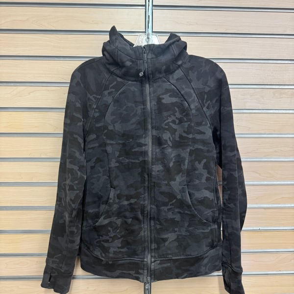 Lululemon Scuba Hoodie *Light Cotton Fleece Black Camo