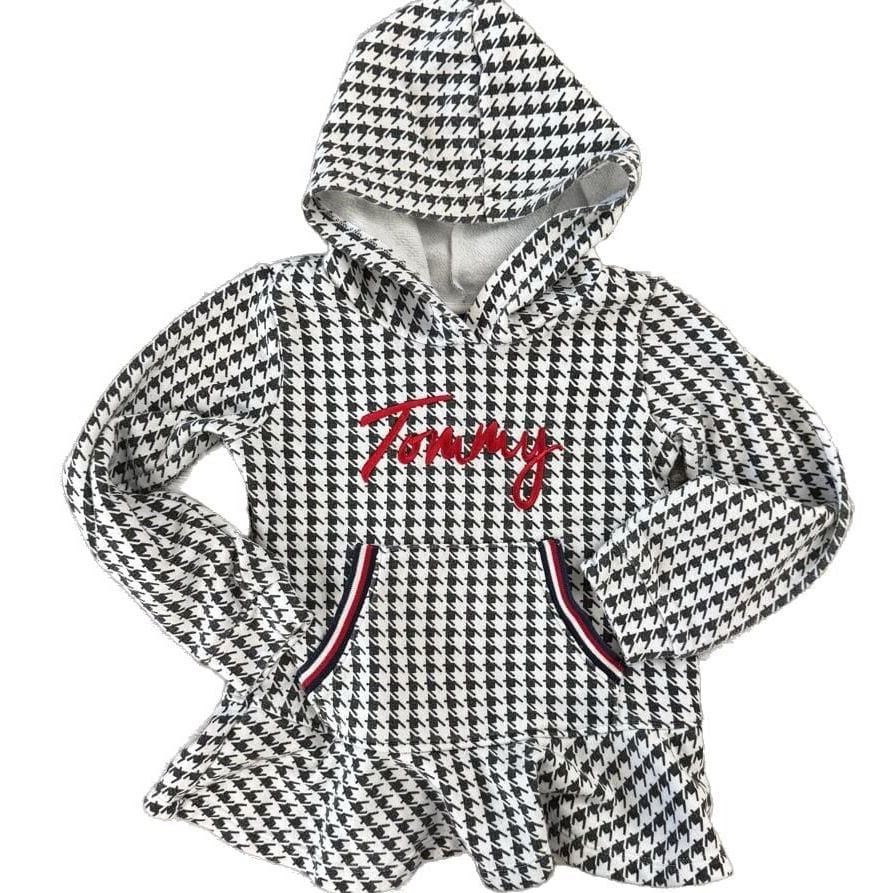 Tommy Hilfiger Girls Hooded Sweatshirt Top - Size 5 - EUC 1