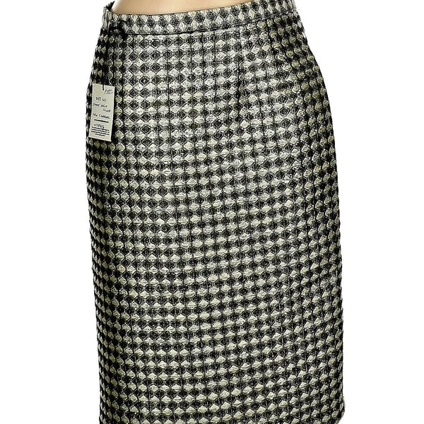 Connie Roberson Gingham Pencil Skirt 8 Flashy Chic