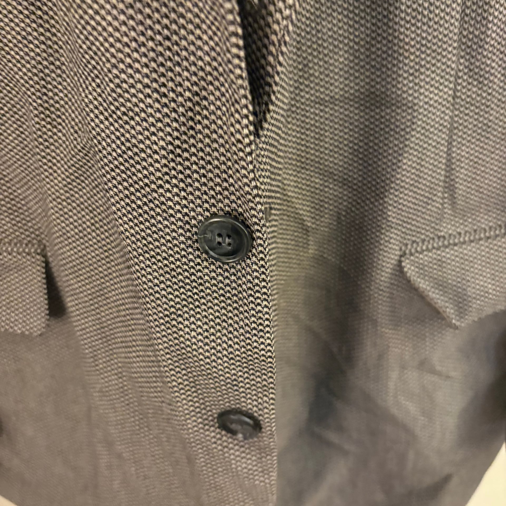 Men's Classic Textured Grey Blazer Business Jacket Size Large 2