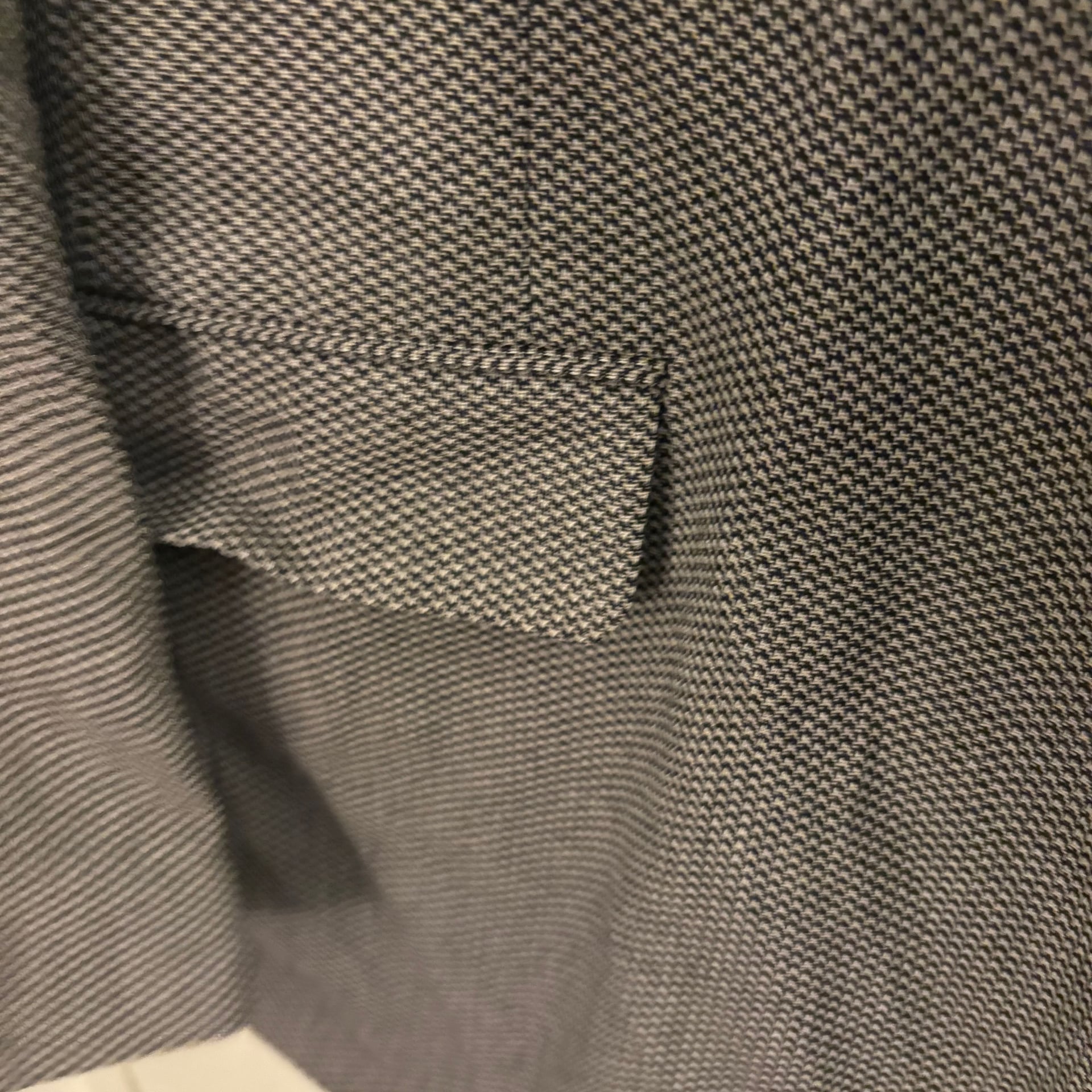 Men's Classic Textured Grey Blazer Business Jacket Size Large 4