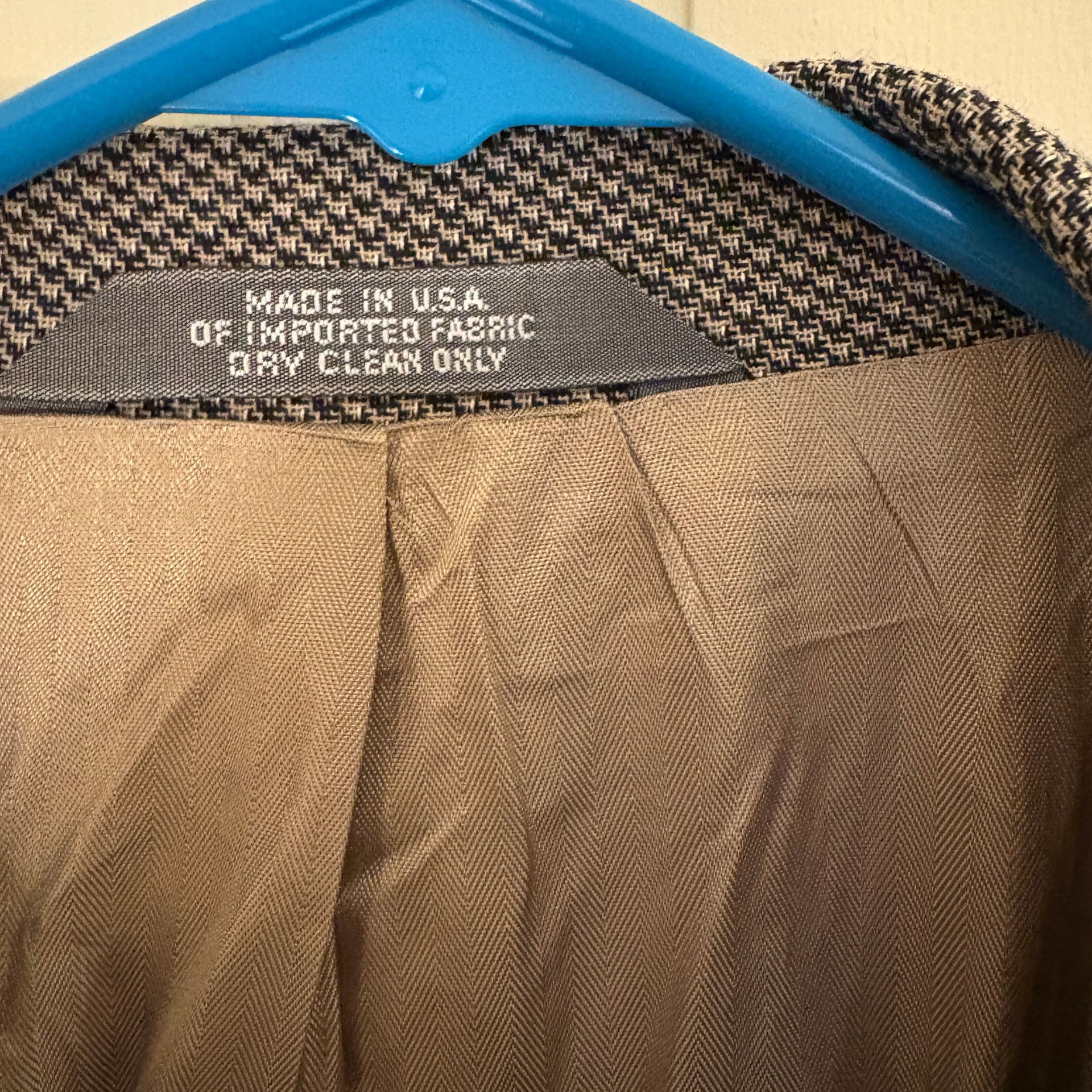Men's Classic Textured Grey Blazer Business Jacket Size Large 5