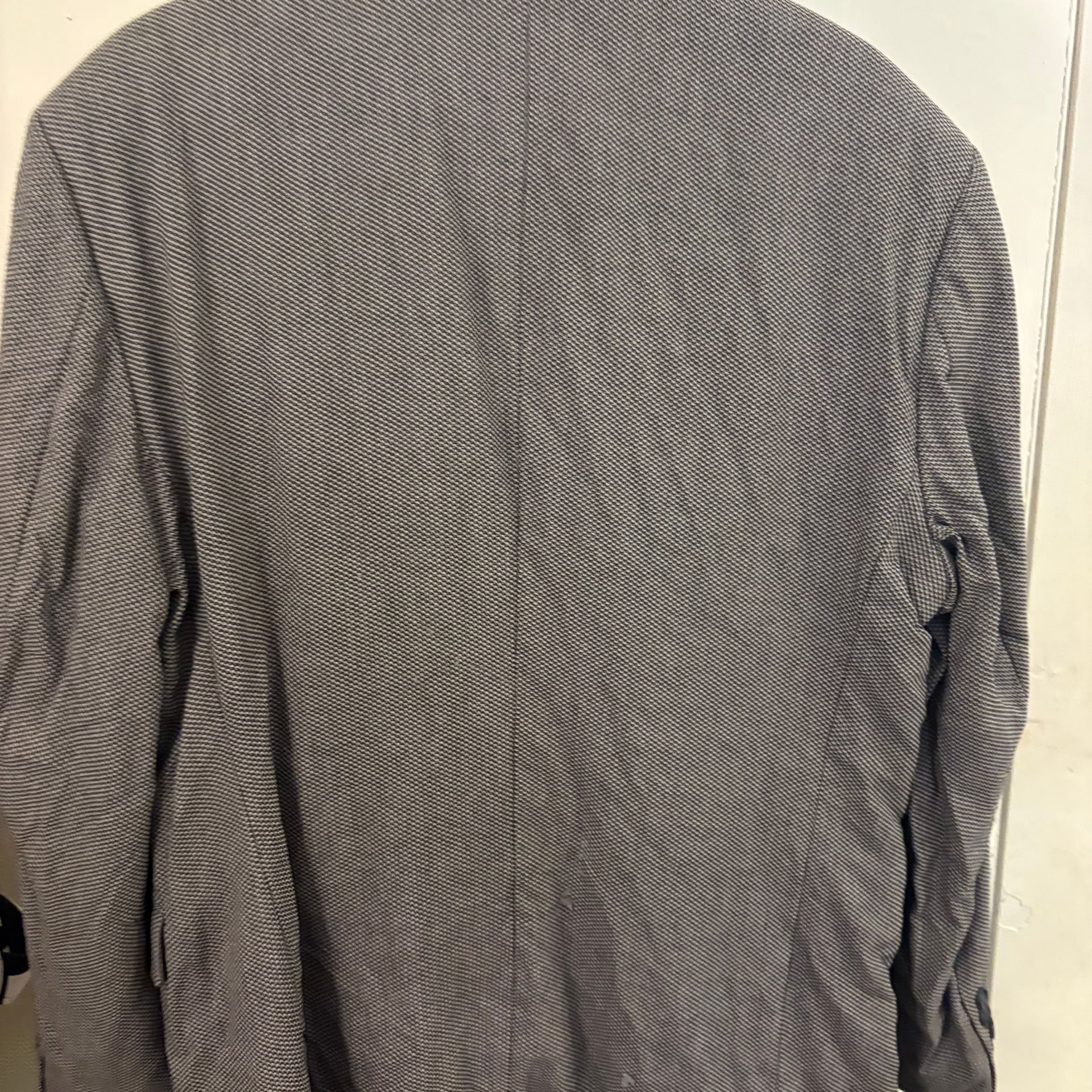 Men's Classic Textured Grey Blazer Business Jacket Size Large 8
