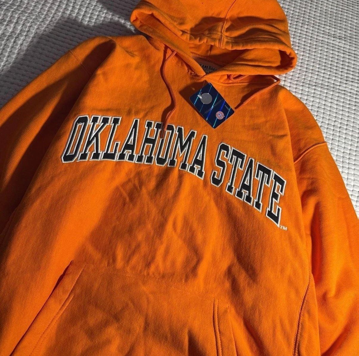 Vintage Steve and Barrys Oklahoma State Orange Hoodie 3