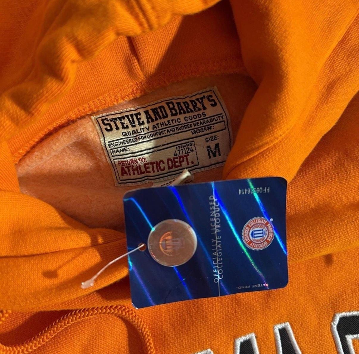 Vintage Steve and Barrys Oklahoma State Orange Hoodie 4