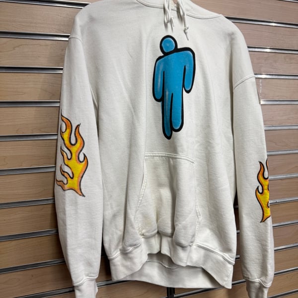 Billie Eilish Hoodie World Tour Concert Promo White Hoodie Medium Streetwear