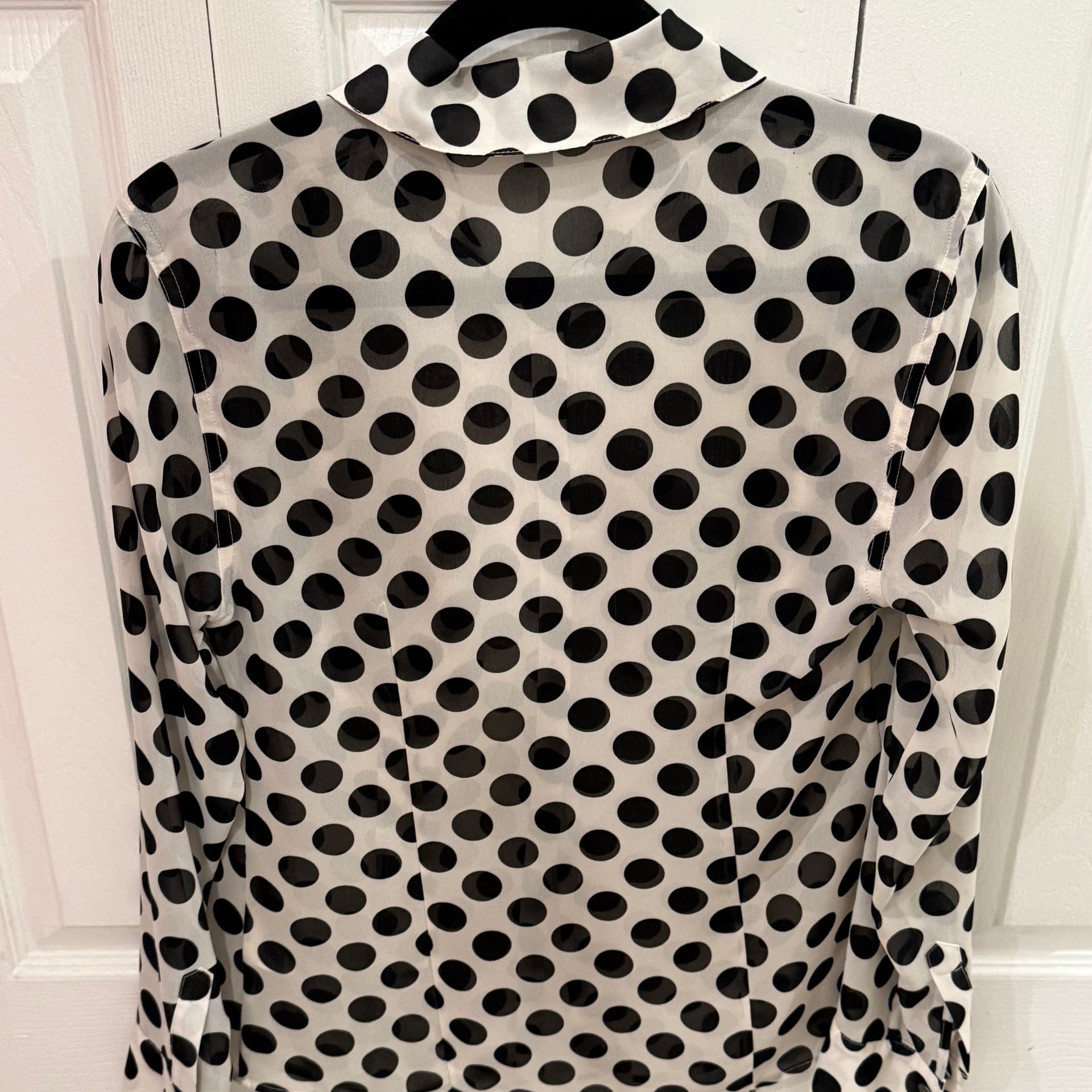 Equipment Polka Dot Slim Signature Silk Shirt 4