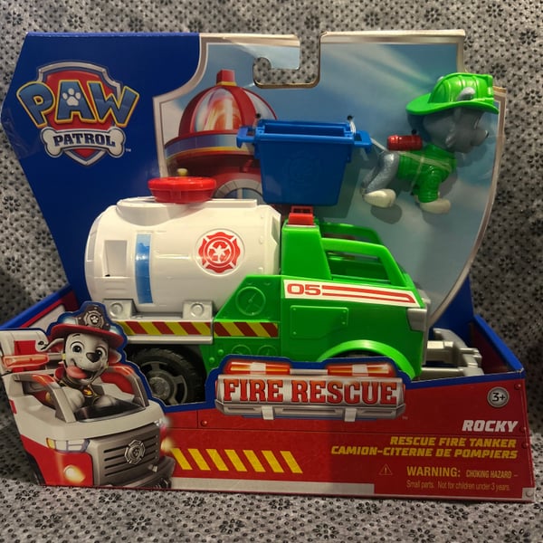 Paw Patrol Rocky Fire Rescue Tanker Vehicle