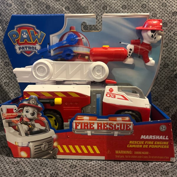 Paw Patrol Fire Rescue Marshall Rescue Fire Engine Vehicle Figure