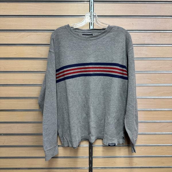 American Eagle AEO Striped Knit Crewneck Sweater 