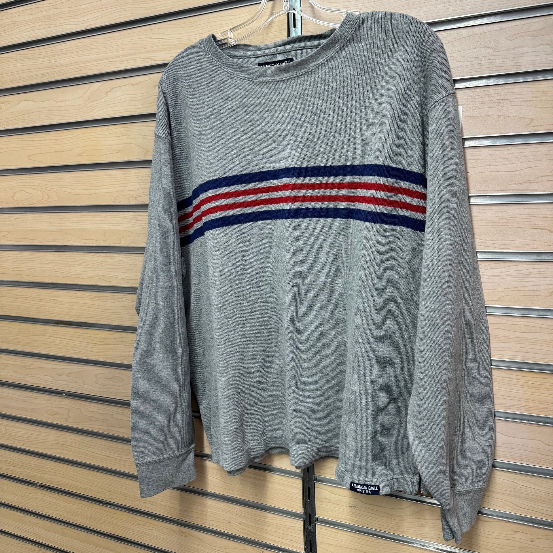 American Eagle AEO Striped Knit Crewneck Sweater 2
