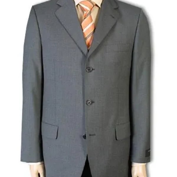 Caravelli Men's Suit Jacket 3 Button Blazer Gray 44R
