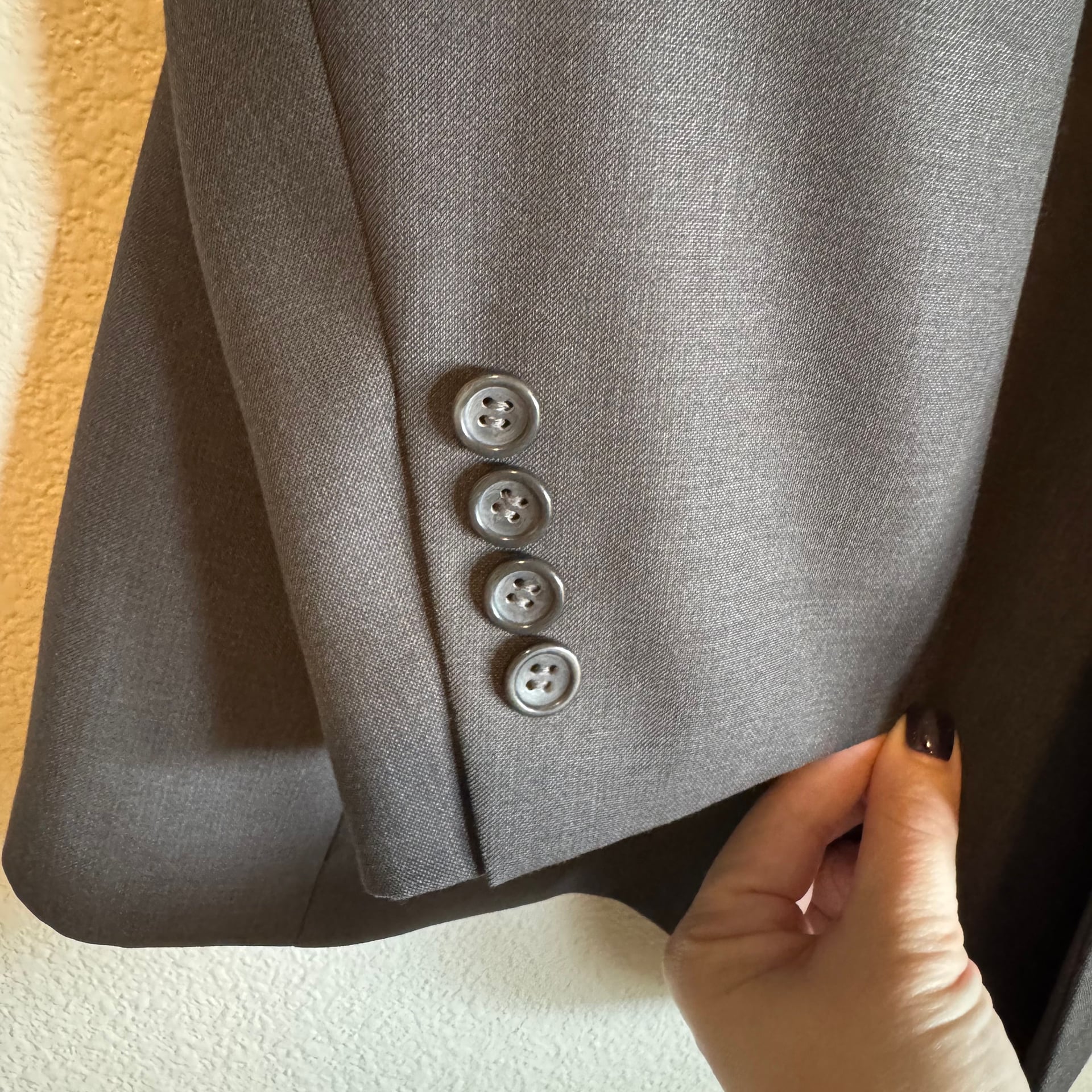 Caravelli Men's Suit Jacket 3 Button Blazer Gray 44R 7