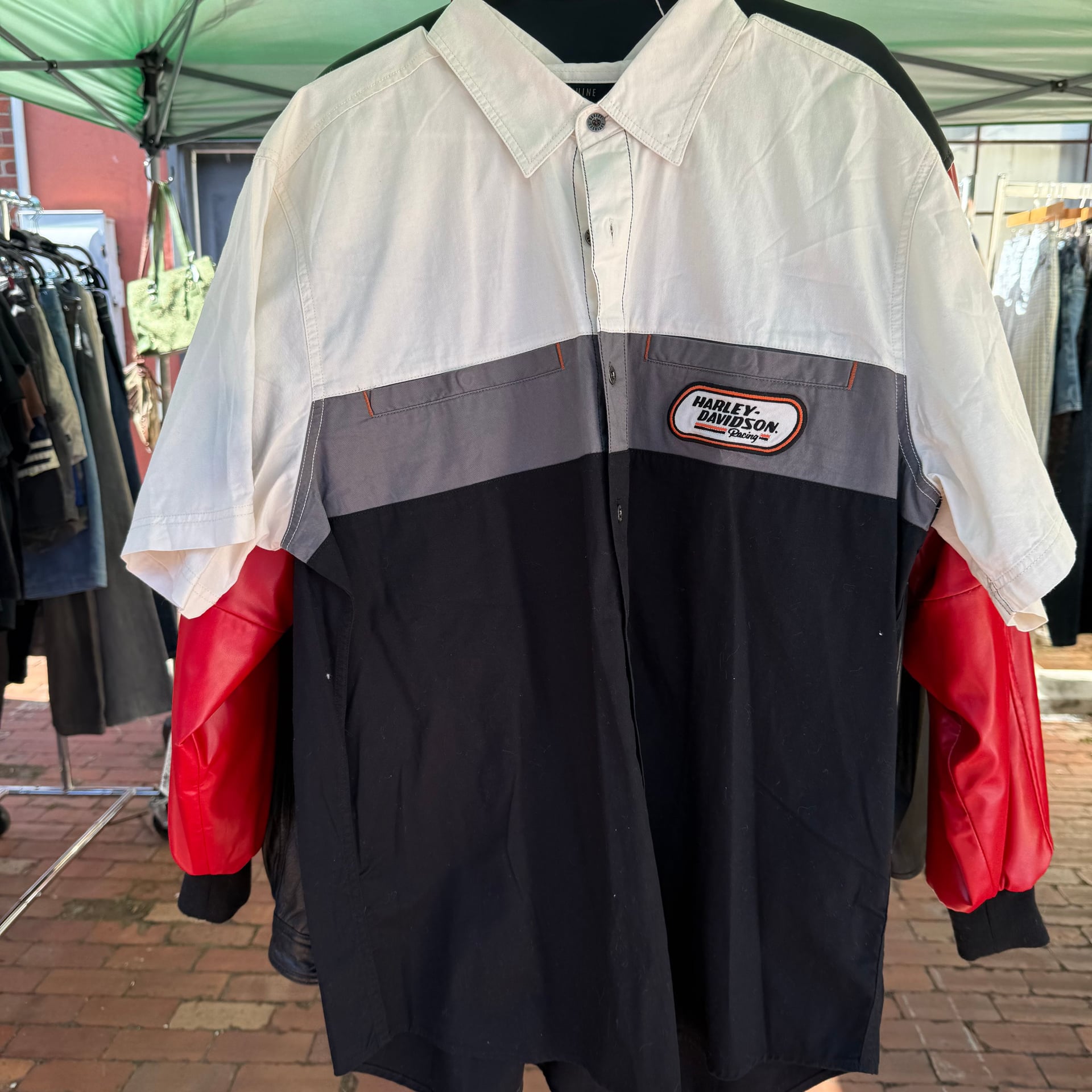 Harley Davidson Motorcycles Black White gray Men's XL 2