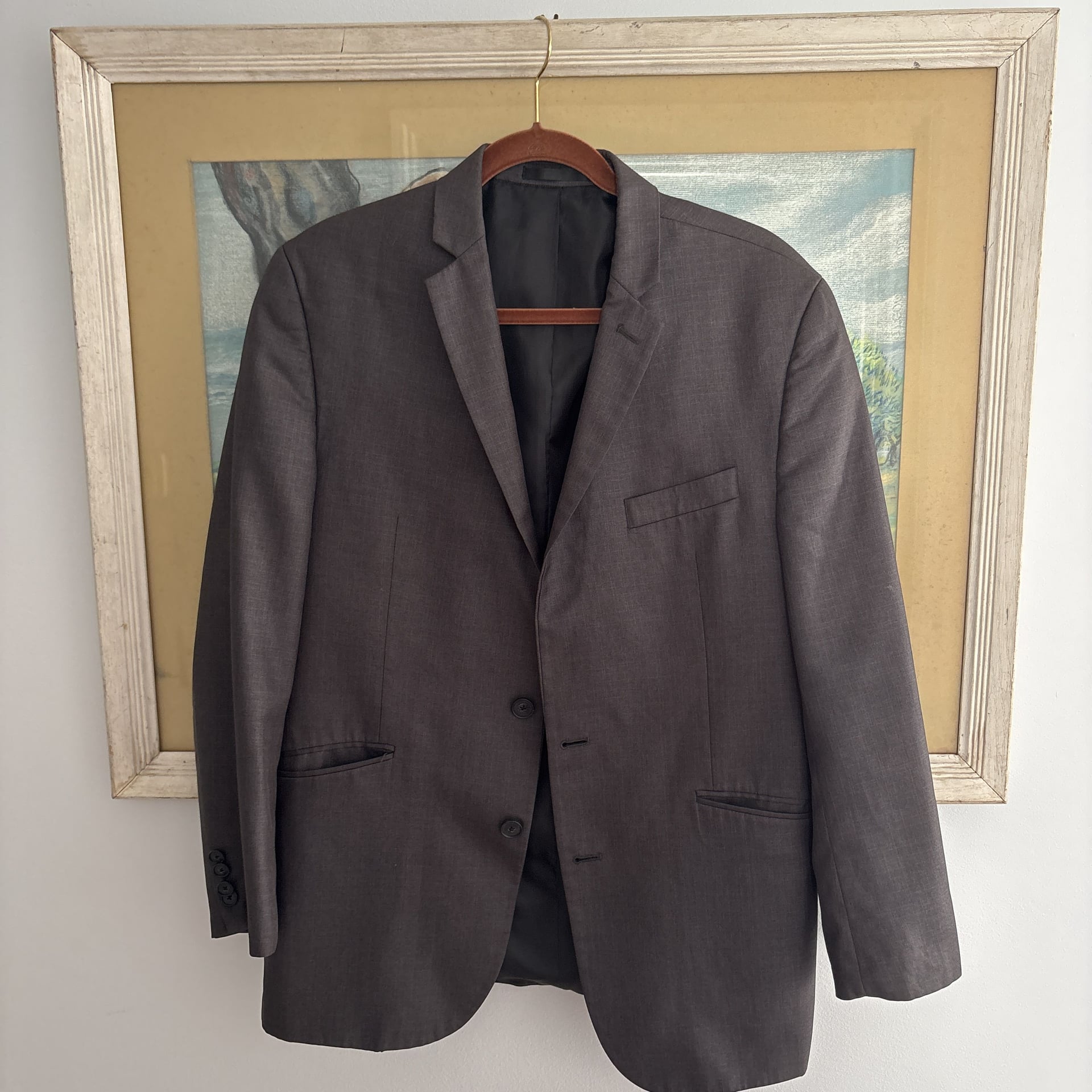 Kenneth Cole Reaction Men's Gunmetal Techni-Cole Slim-Fit Suit Jacket 4