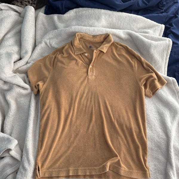 Gap Textured Crochet Polo Sweater