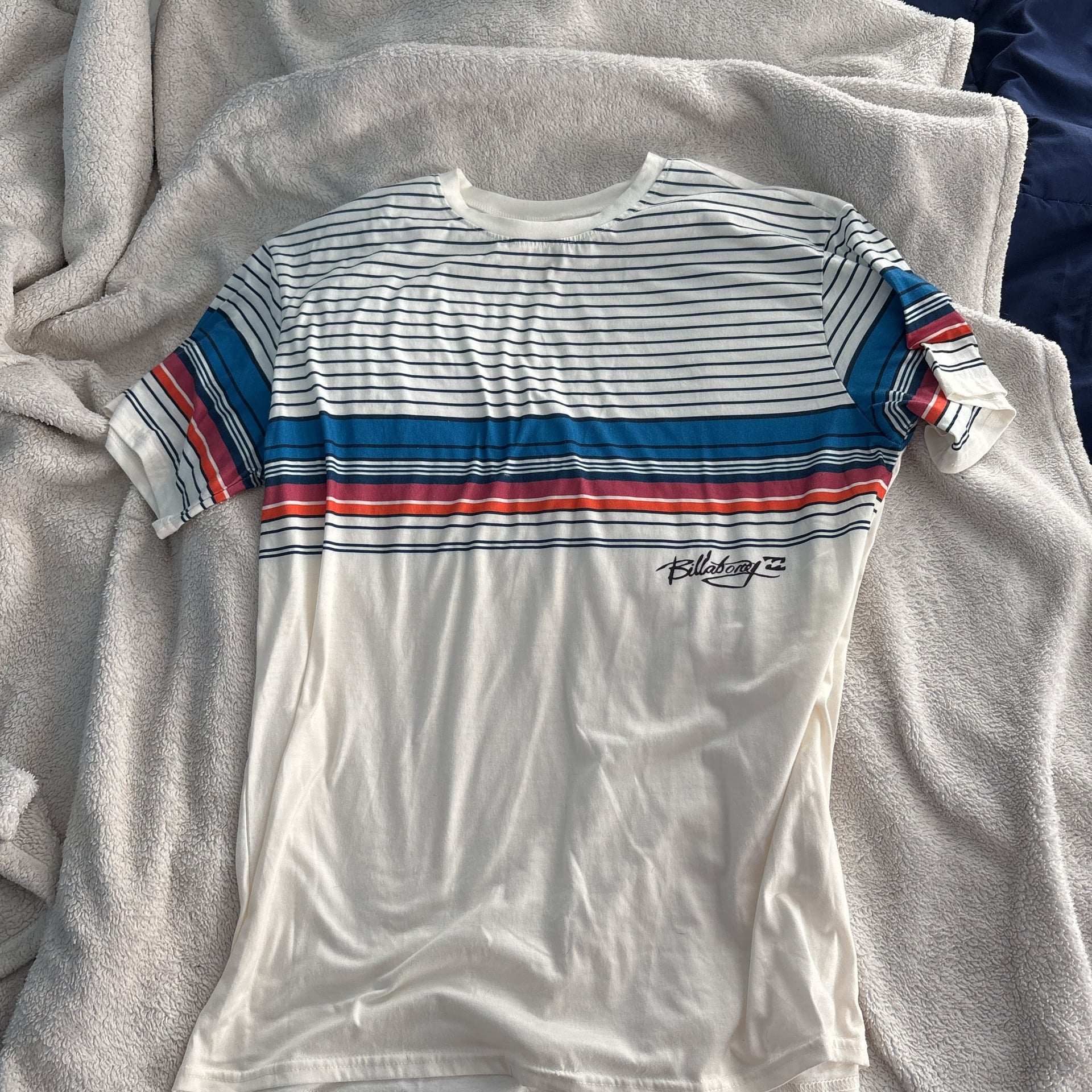King Louie Red White and Blue Striped Polo Shirt 1