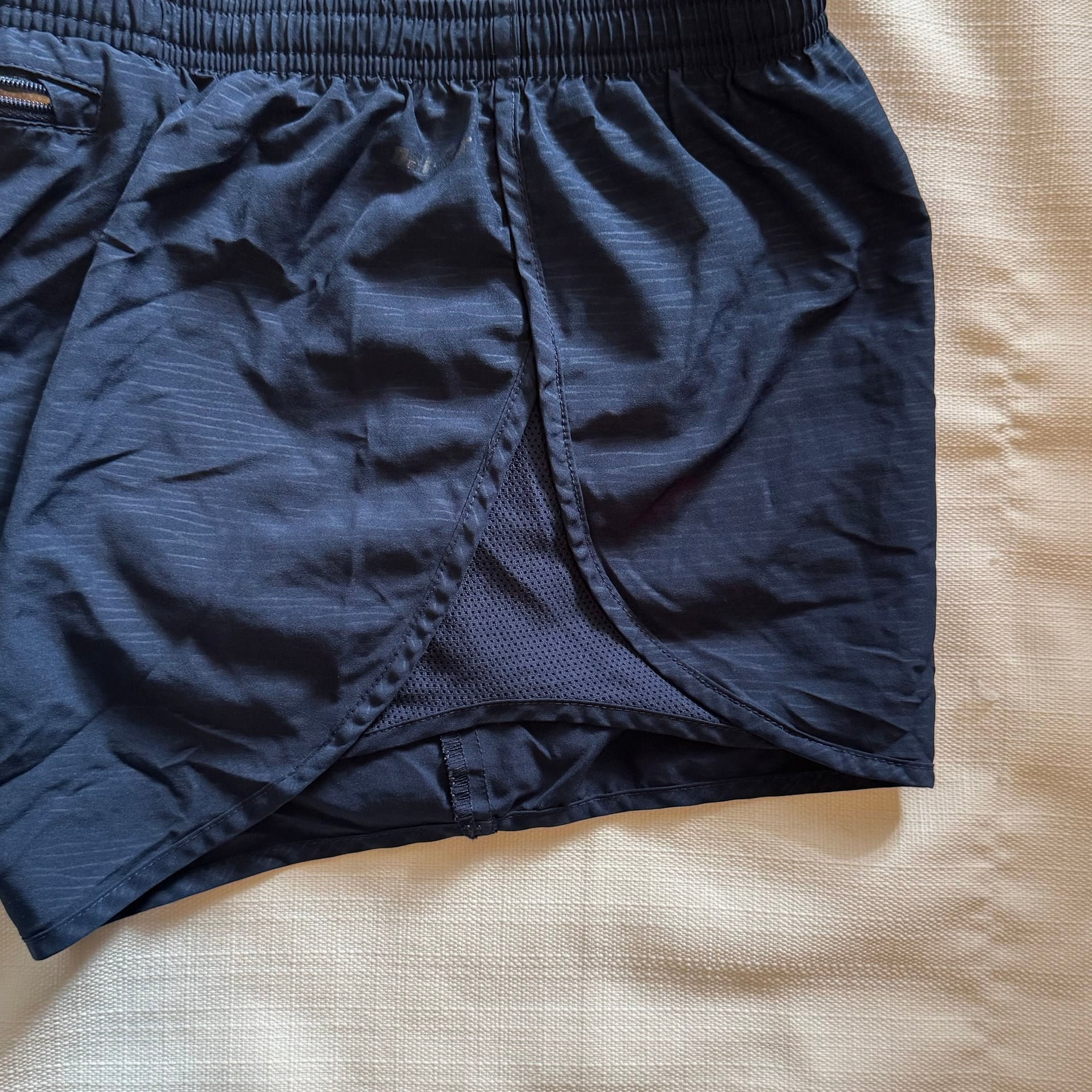 Nike Women's Dri-FIT Brief-Lined Navy Shorts 4