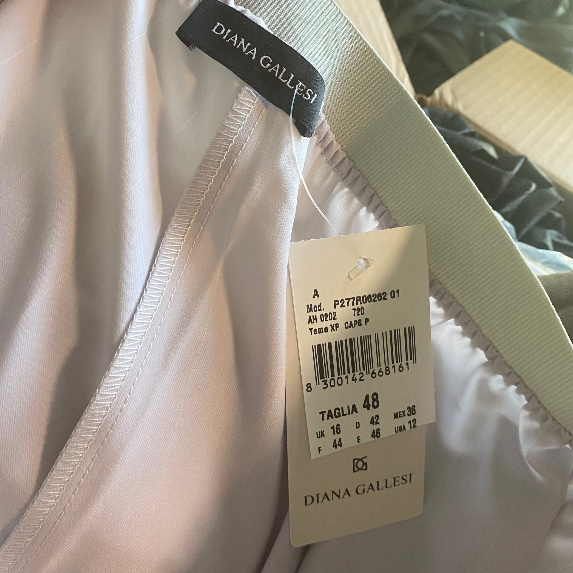 Diana Galessi Light Lavender Dress Pants Euro Size 48 NWT MSRP ~250 & up 6