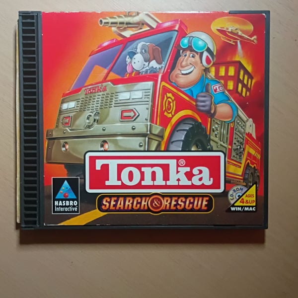 Vintage Tonka Search & Rescue CD-ROM PC Game Hasbro Interactive 1997 for Windows & Mac