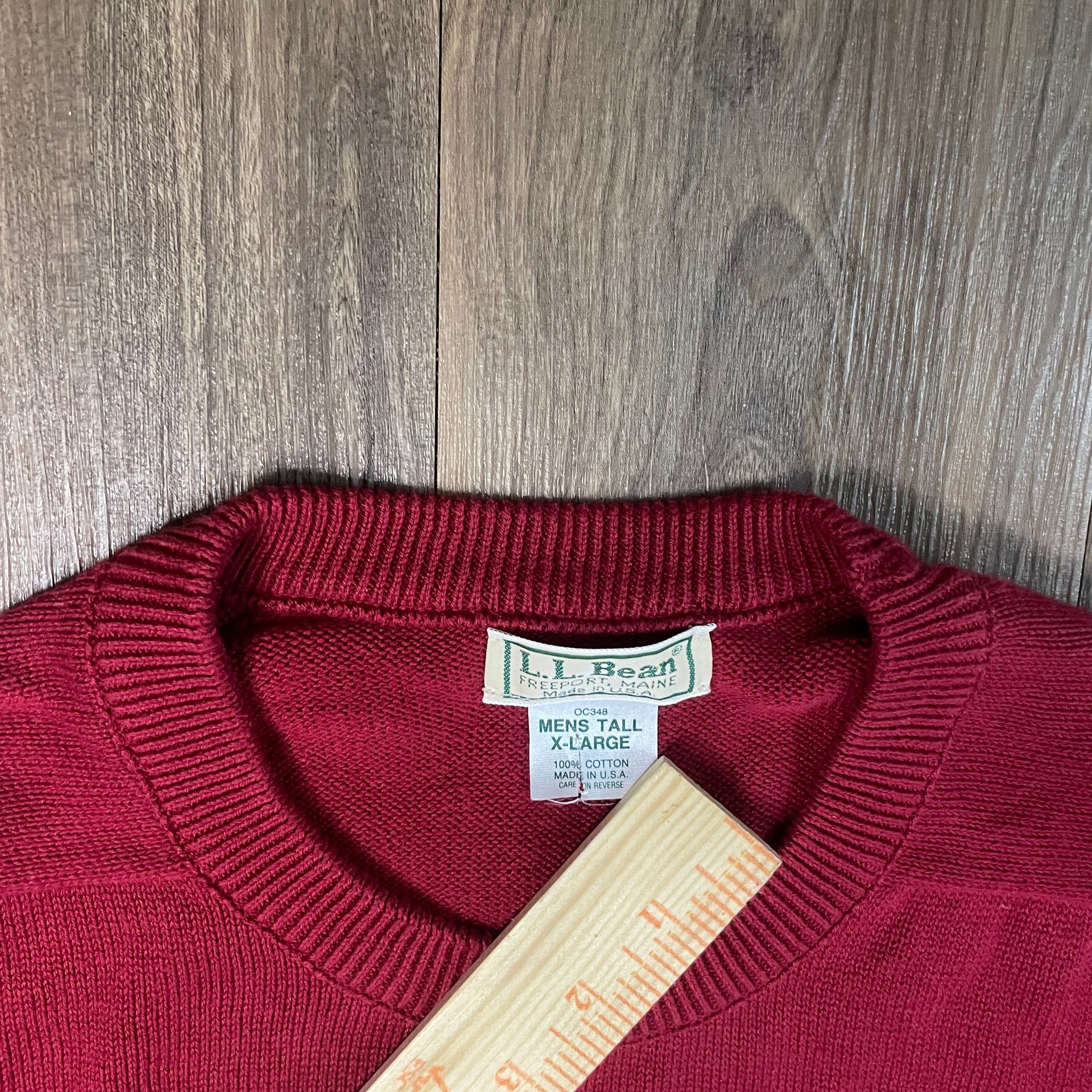 Vintage USA L.L. Bean Crew Neck Cotton Sweater 2
