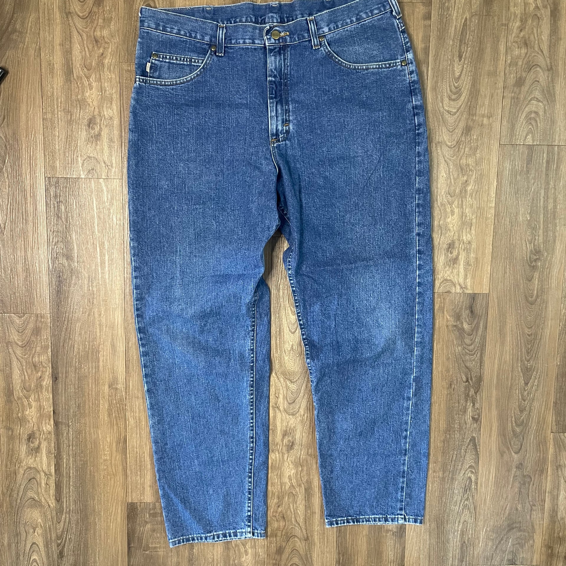 Vintage LL Bean Natural Fit Blue Denim Jeans Tag 40x32, 100% Cotton 1