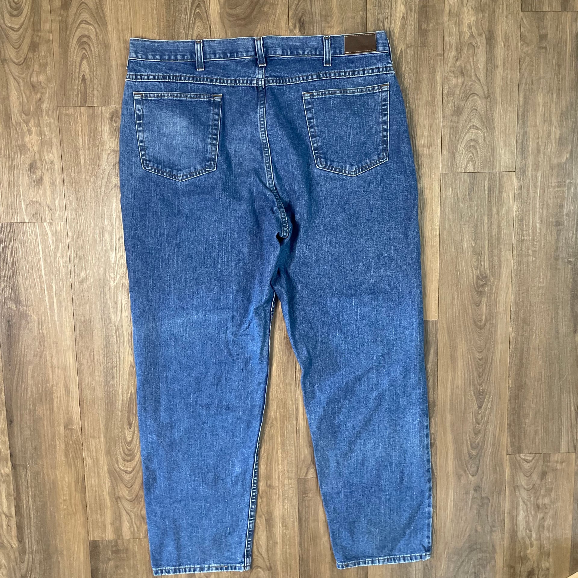 Vintage LL Bean Natural Fit Blue Denim Jeans Tag 40x32, 100% Cotton 2