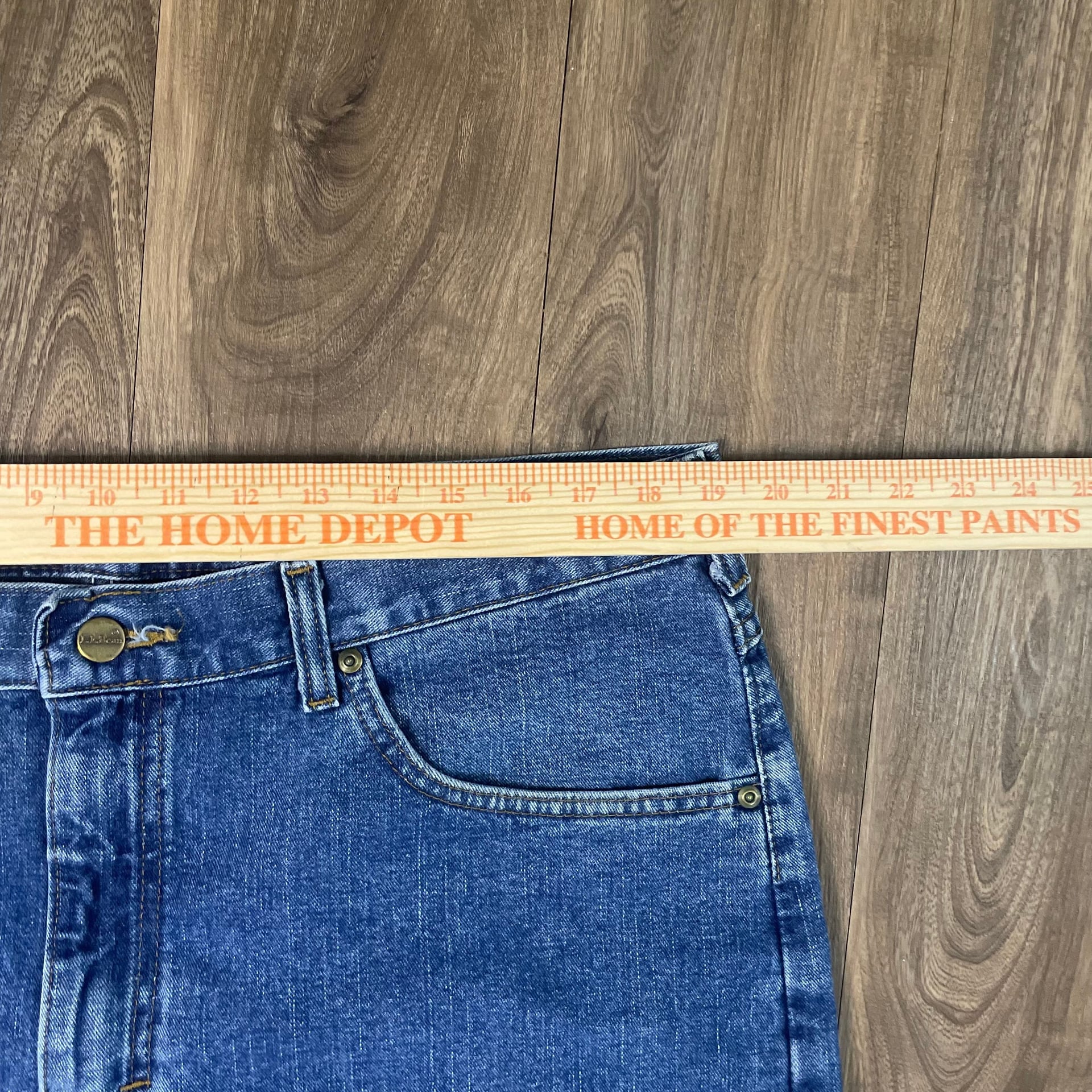 Vintage LL Bean Natural Fit Blue Denim Jeans Tag 40x32, 100% Cotton 4