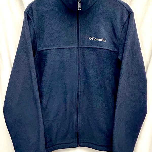Columbia Mens Blue Full-Zip Fleece Jacket