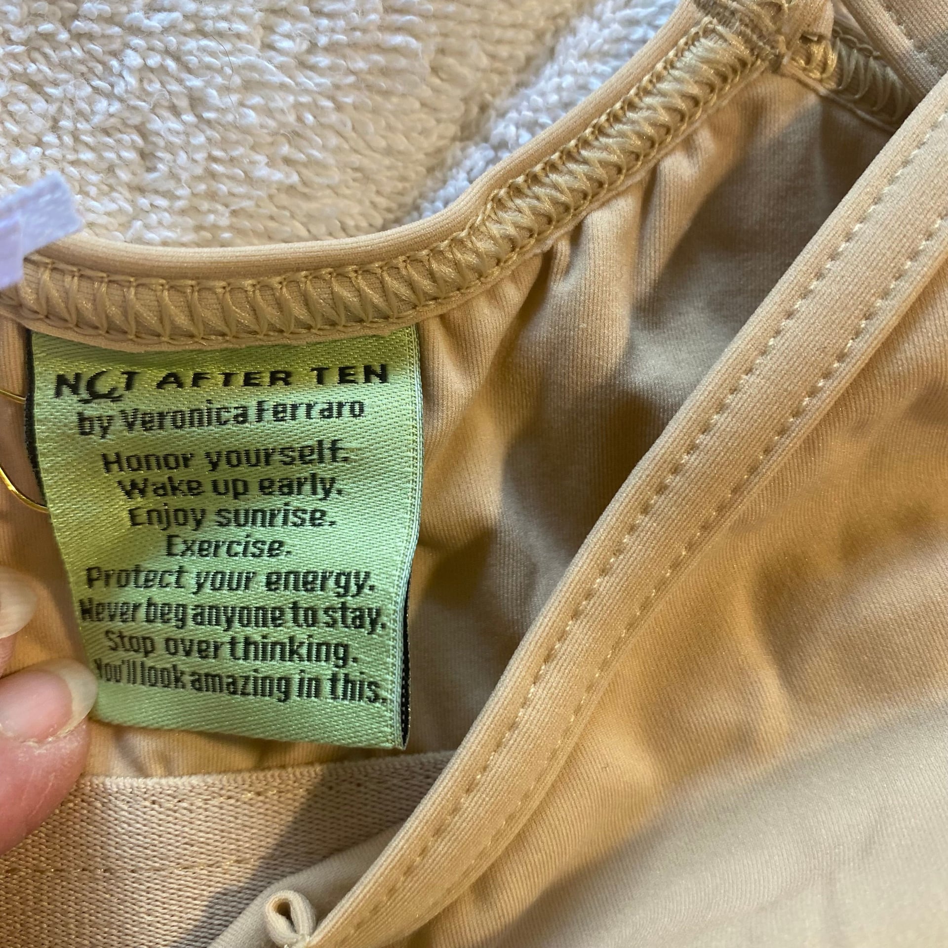 Not After Ten Woman Sports Bra Top MSRP $150 NWT Sz M/L 4