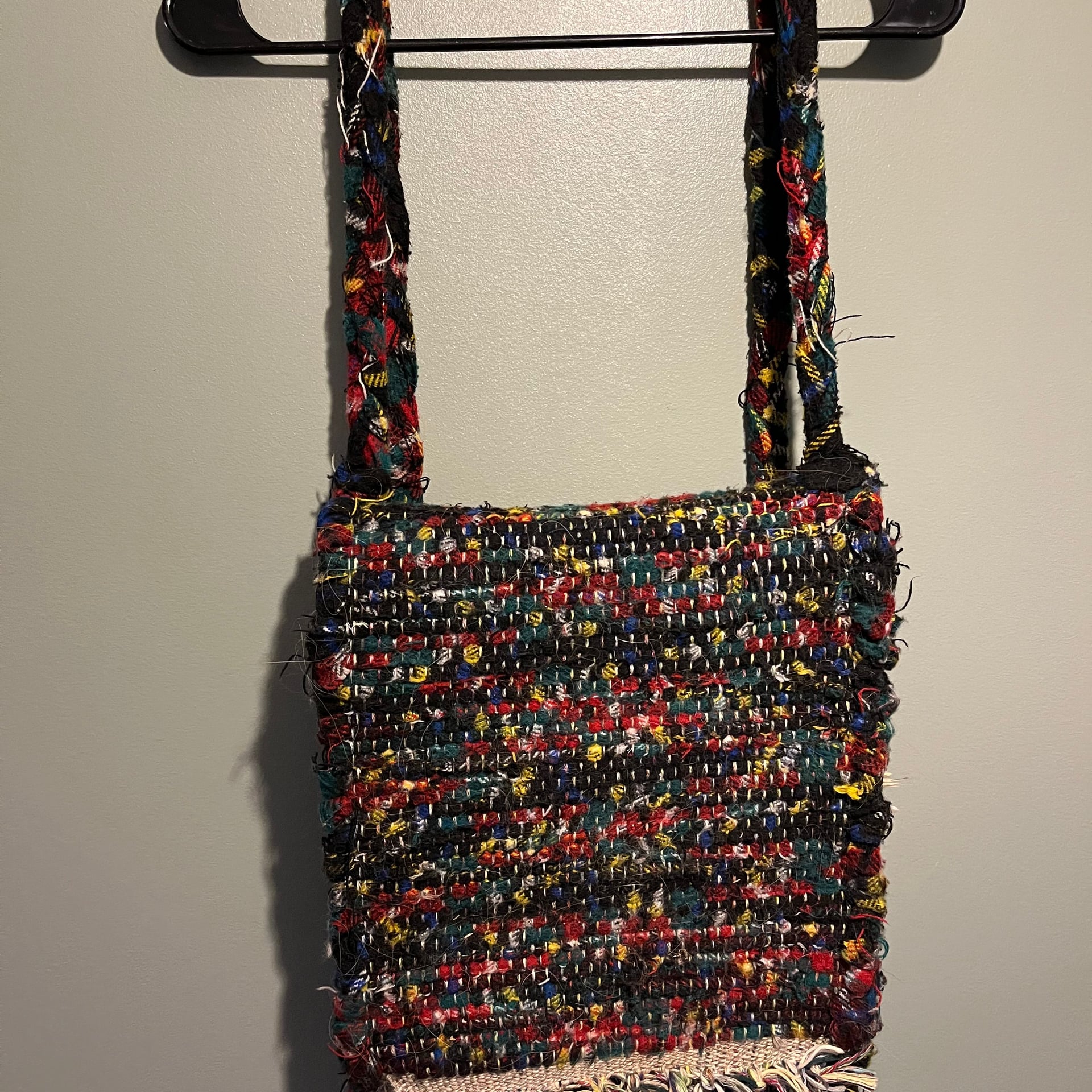 Colorful Woven Kurdish Backpack Handmade 1