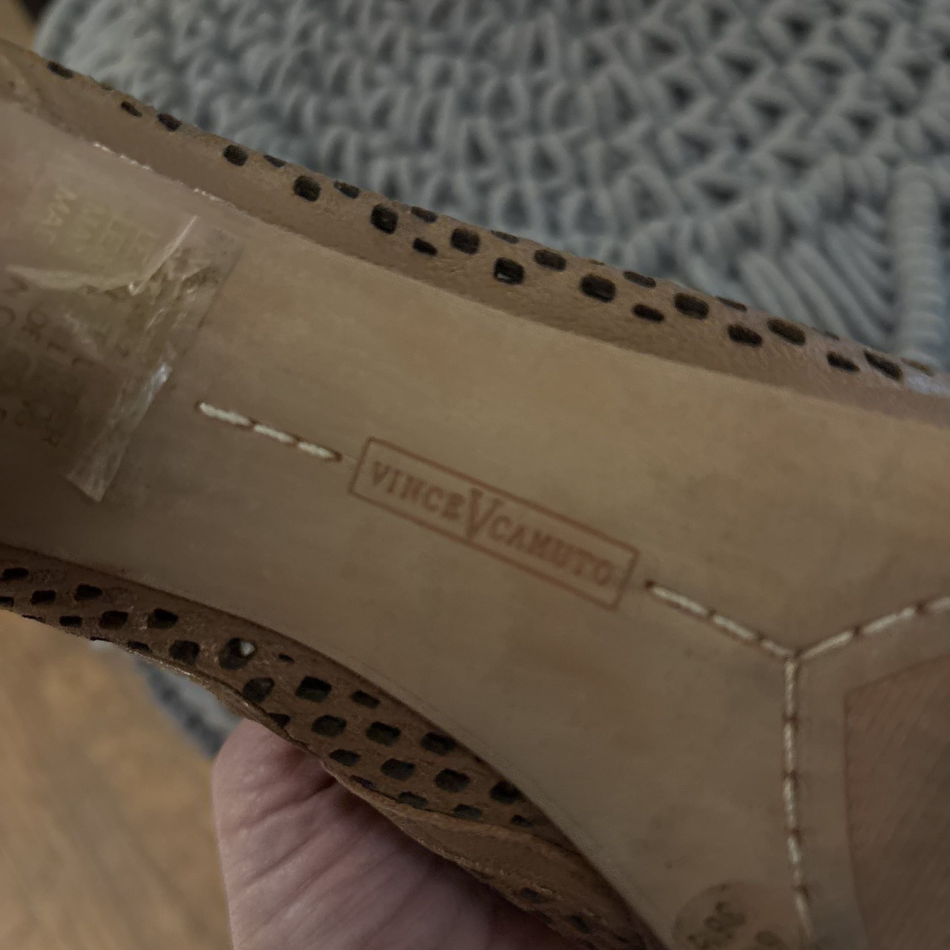 Vince Camuto sz6.5 Perforated Peep Toe Booties 5