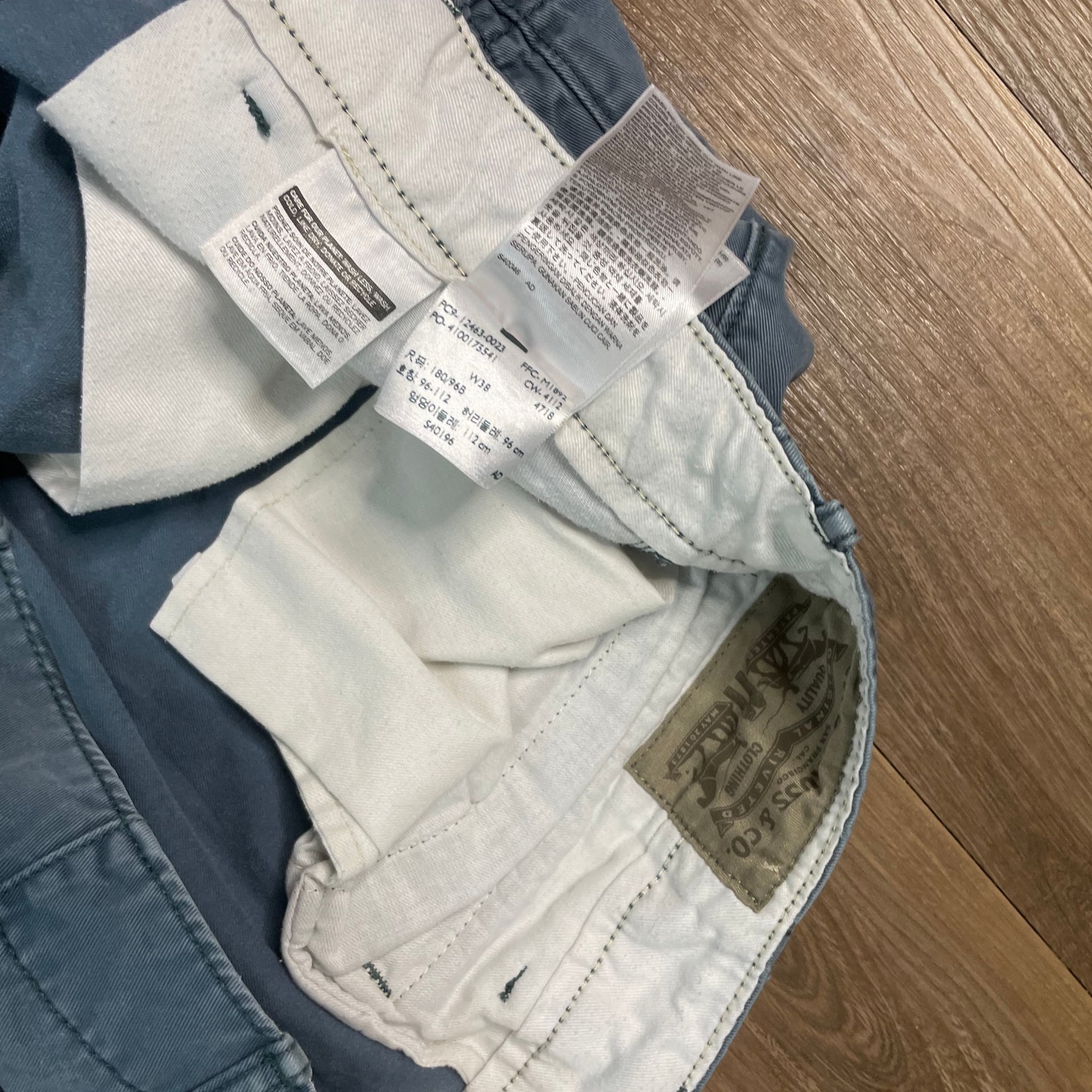 Levi's Mens Blue Cargo Shorts 3