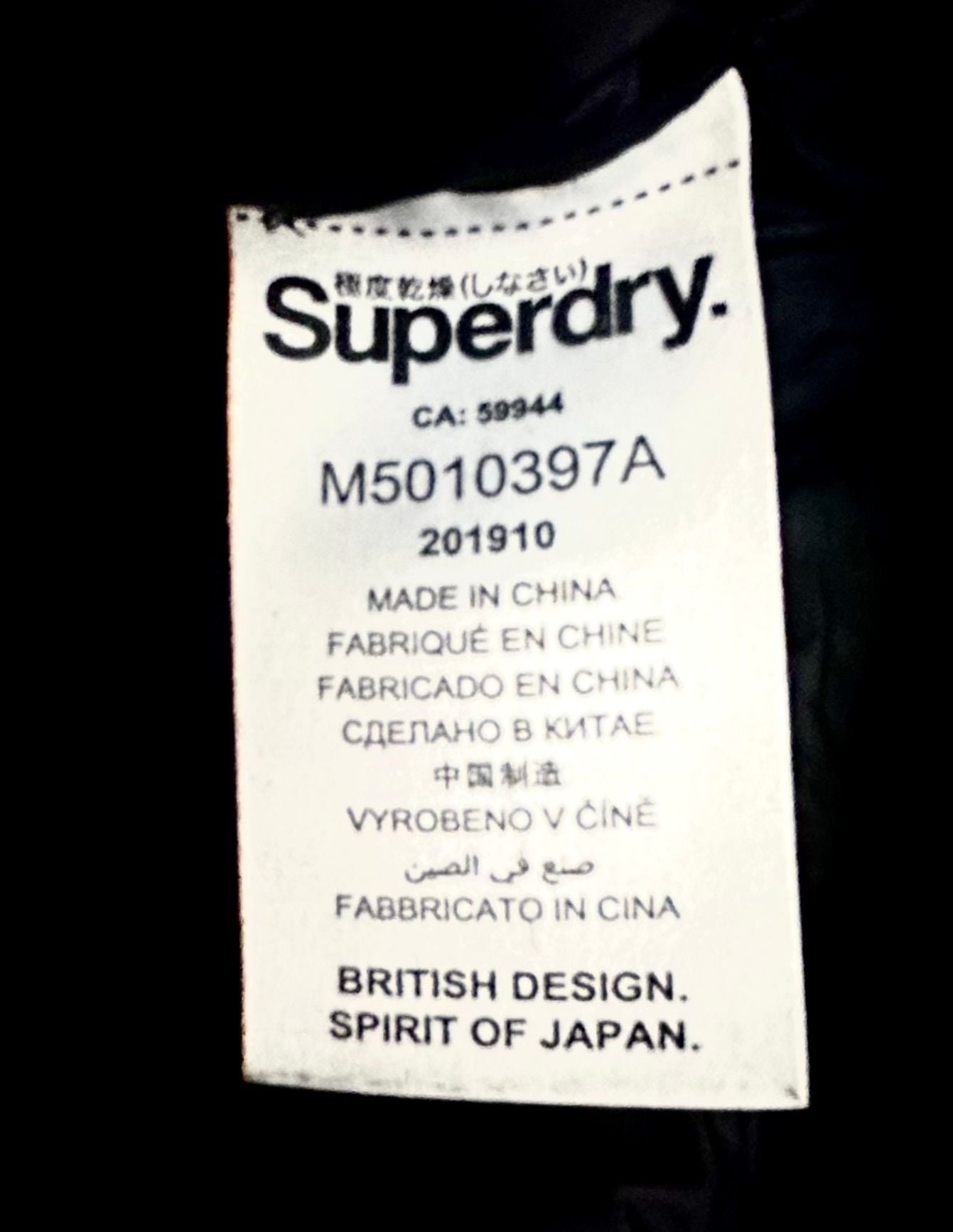 Superdry Men's Core Down Gilet Vest Black 4