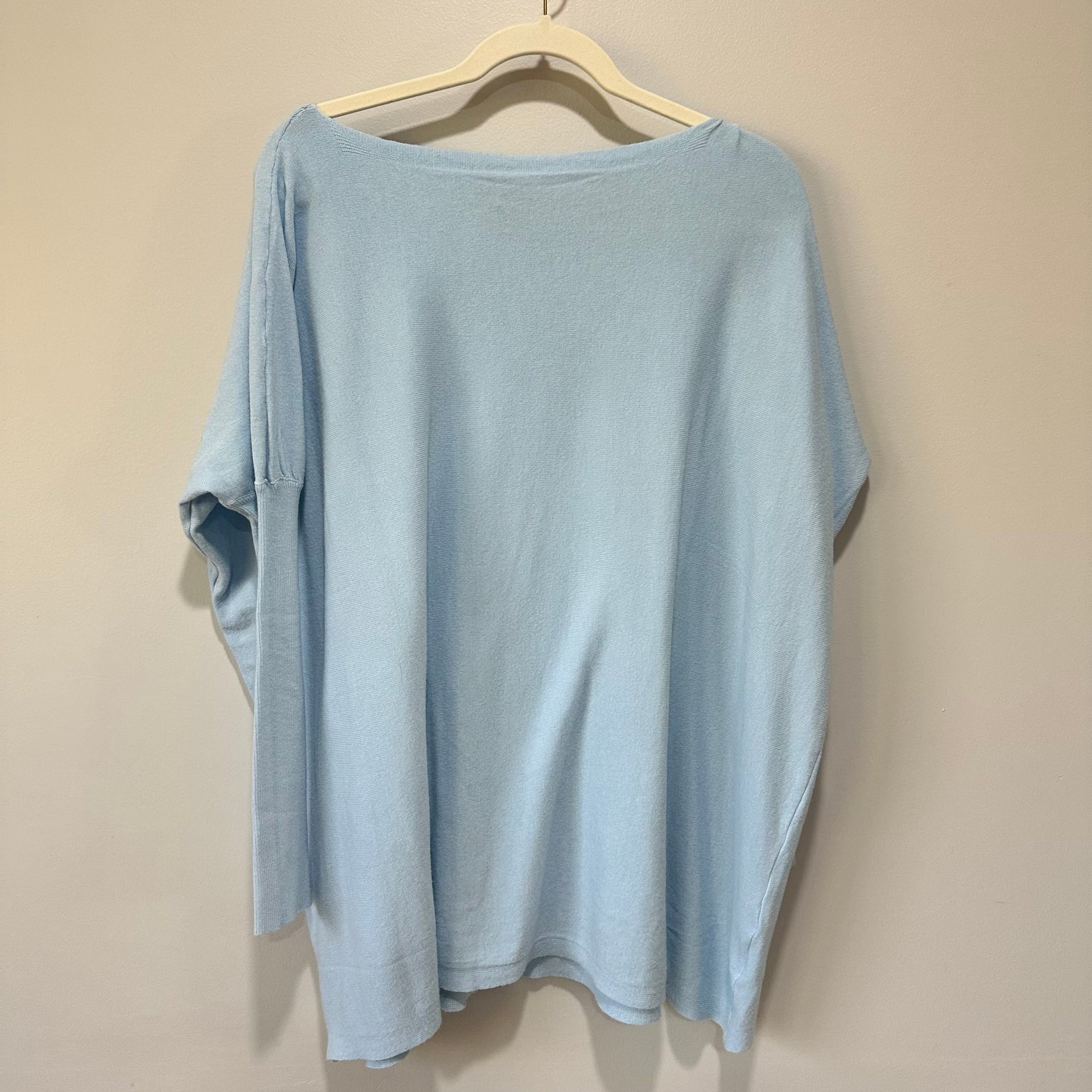 Petal & Pup 100% cotton Women’s Ultra Soft blue Oversized Sweater M/L 2