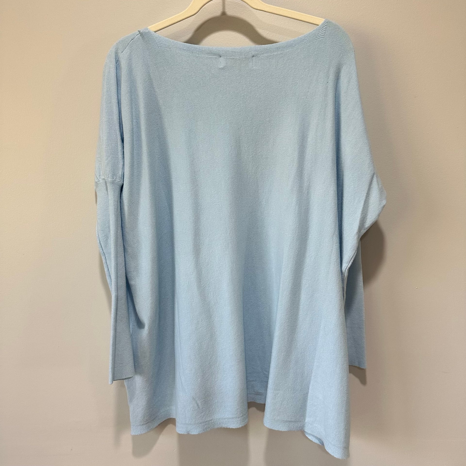 Petal & Pup 100% cotton Women’s Ultra Soft blue Oversized Sweater M/L 3