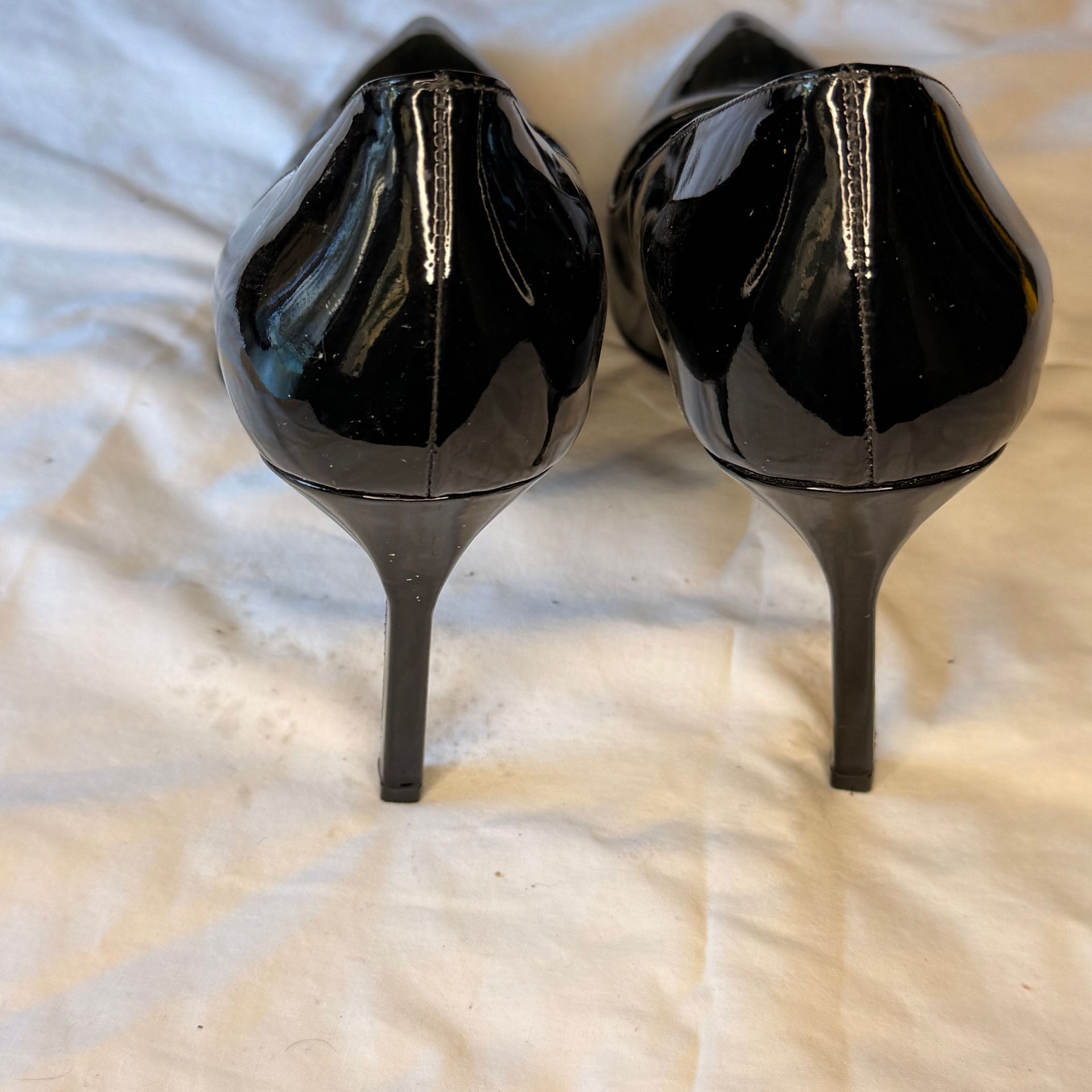 VIA SPIGA black patent leather heels shoes pointed... 6