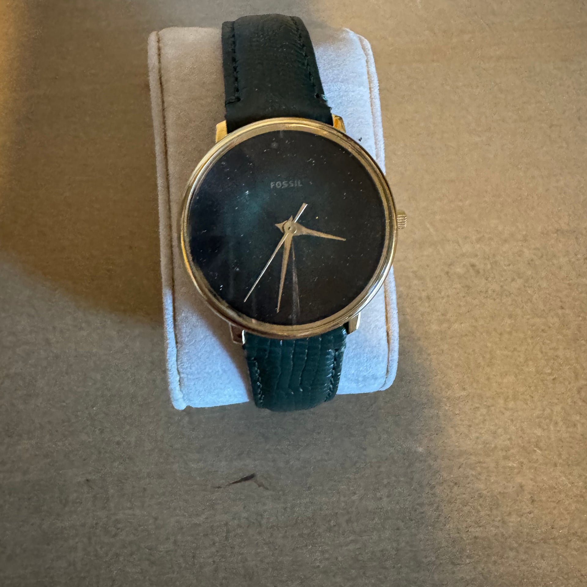 Fossil Prismatic Galaxy Green Leather Strap Watch ES4730 3