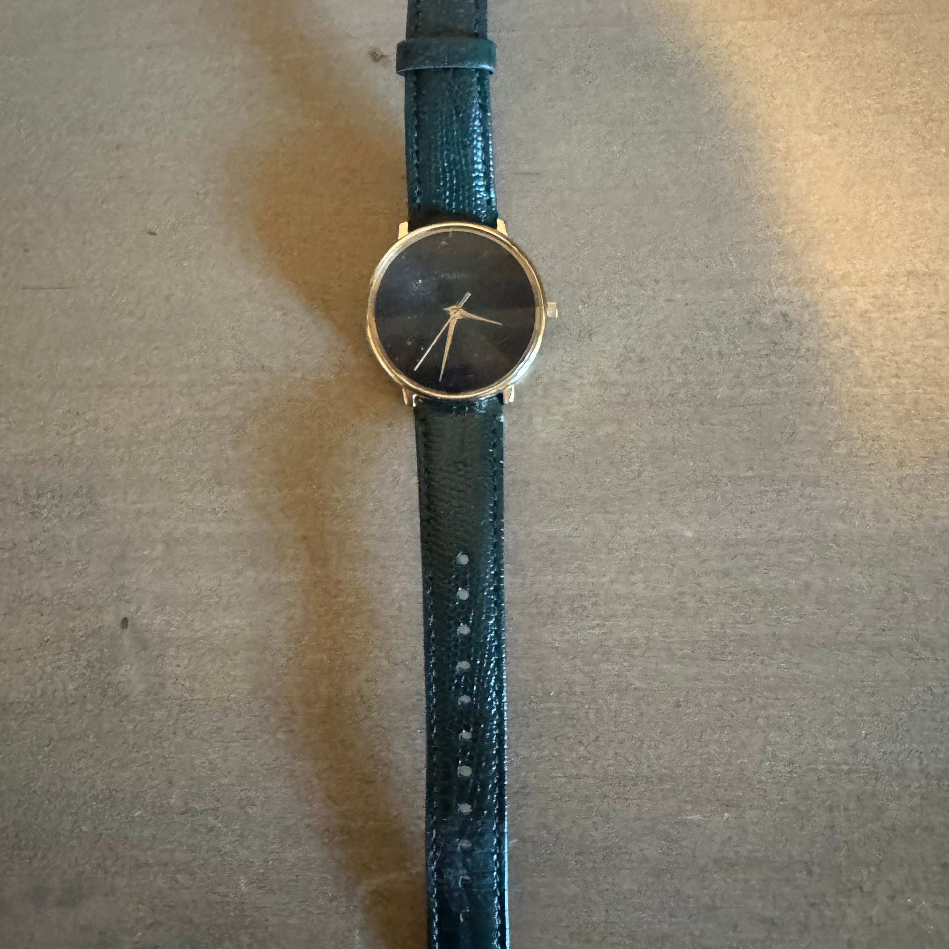 Fossil Prismatic Galaxy Green Leather Strap Watch ES4730 4