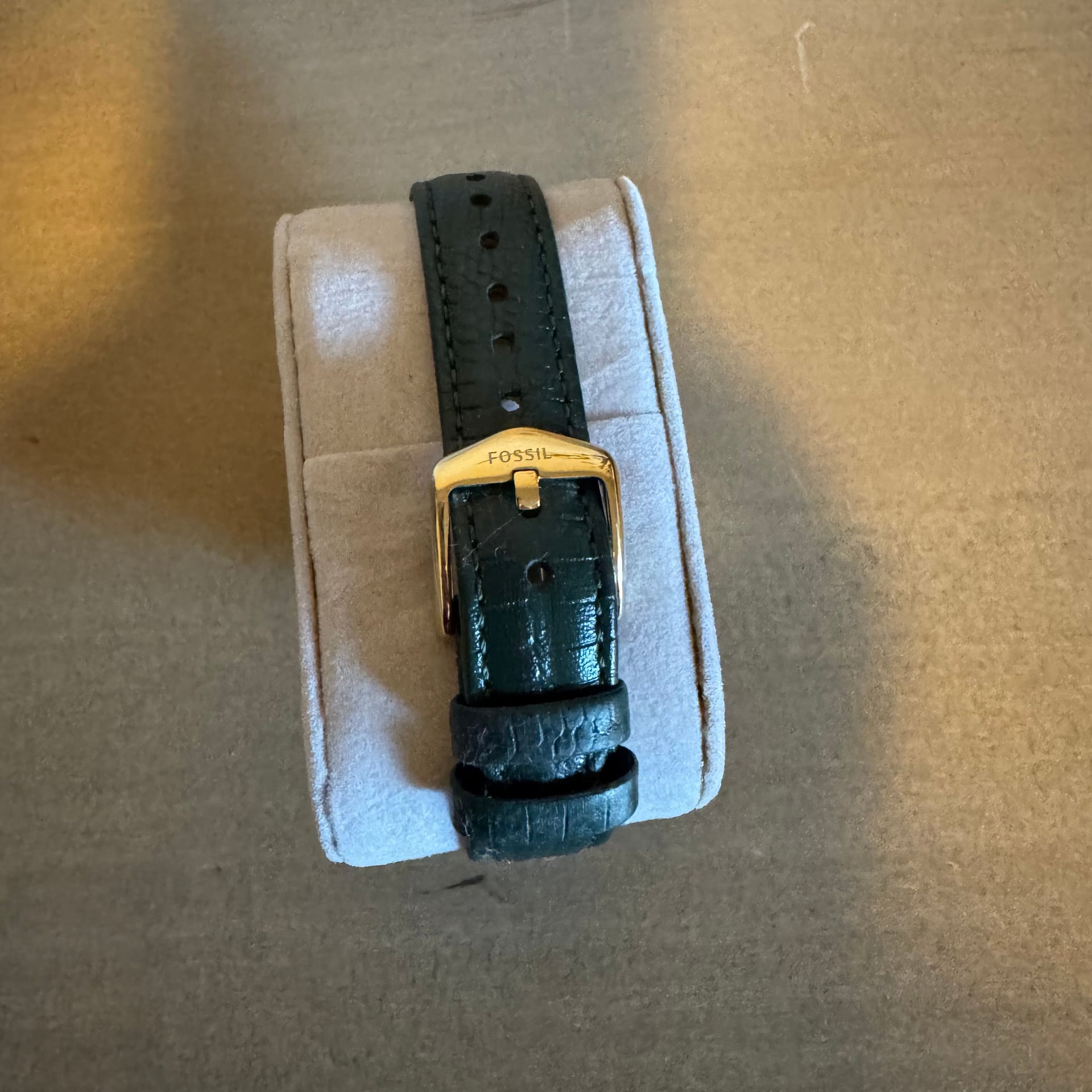 Fossil Prismatic Galaxy Green Leather Strap Watch ES4730 6